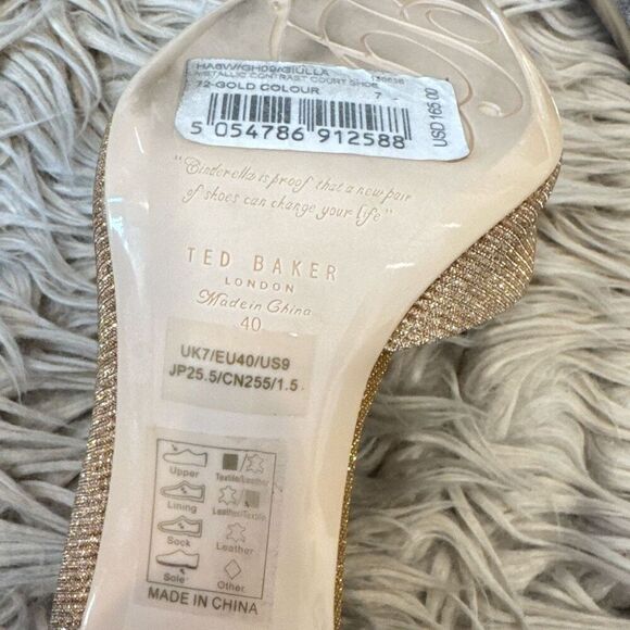 Ted Baker Metallic Gold and Silver Heels - Picture 10 of 10